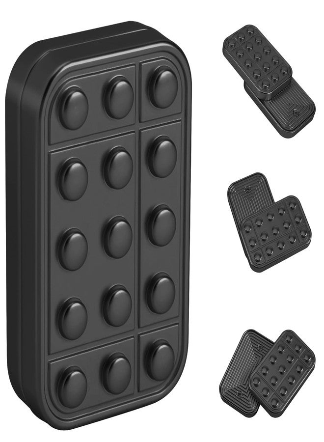 cntjv Fidget Toys Adults Metal Magnetic Fidget Slider Magnet Finger Haptic EDC Helps for Adults Office Desk Finger Massage Relief Anxiety and Stress (Black) - Image 1